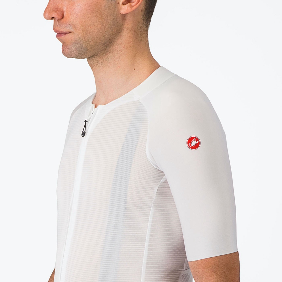 Maillot Castelli AERO RACE 7.0 Homme Blanche | VGXKZ-5981