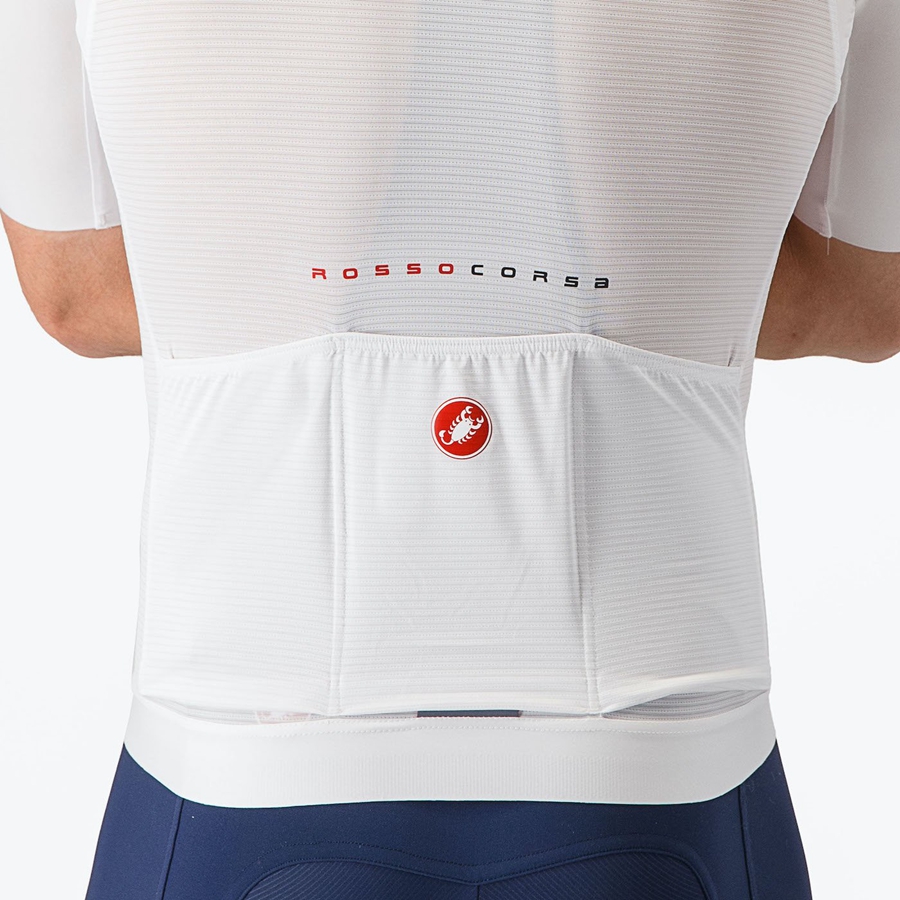 Maillot Castelli AERO RACE 7.0 Homme Blanche | VGXKZ-5981