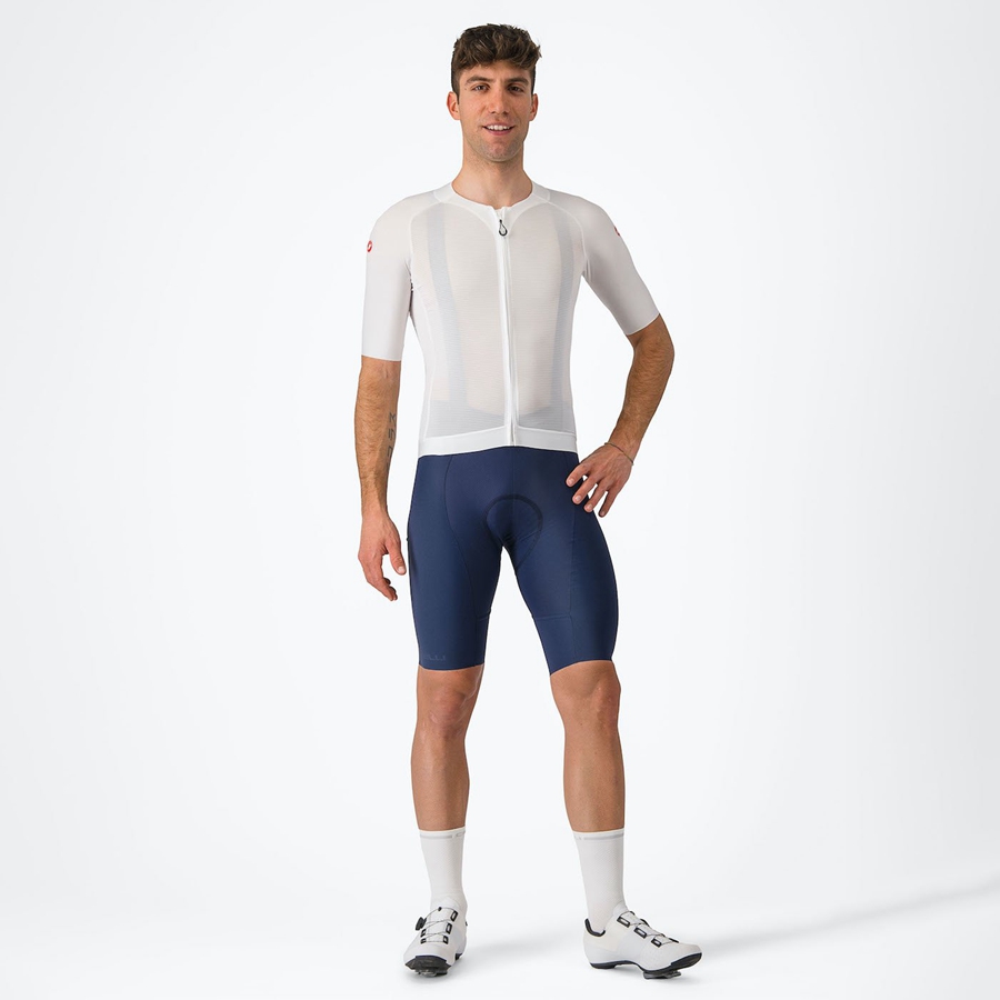 Maillot Castelli AERO RACE 7.0 Homme Blanche | VGXKZ-5981