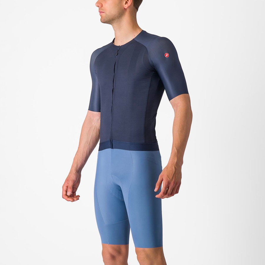 Maillot Castelli AERO RACE 7.0 Homme Bleu | IJTPG-6205