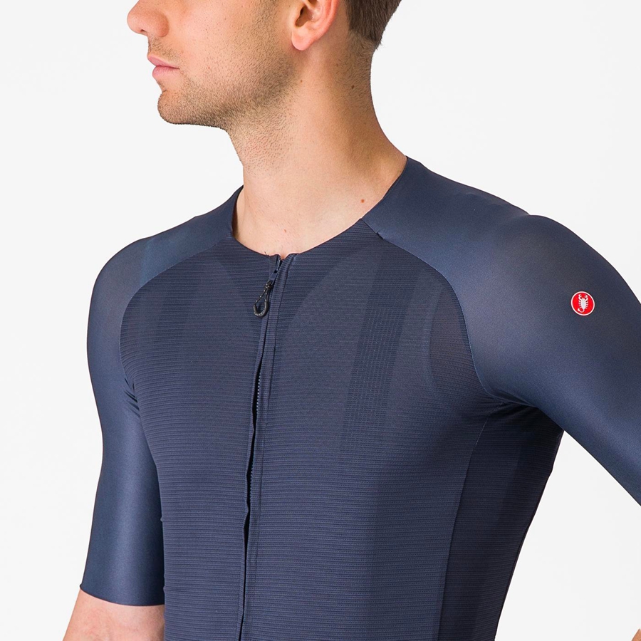 Maillot Castelli AERO RACE 7.0 Homme Bleu | IJTPG-6205