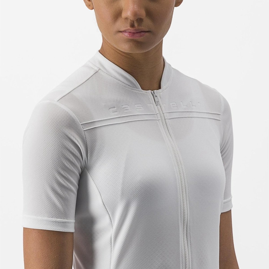 Maillot Castelli ANIMA 4 Femme Blanche | ZGTXO-0135