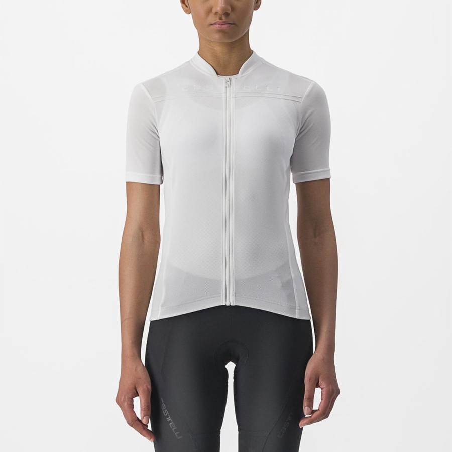 Maillot Castelli ANIMA 4 Femme Blanche | ZGTXO-0135