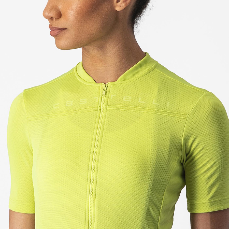 Maillot Castelli ANIMA 4 Femme Vert Clair | ATWKH-8059