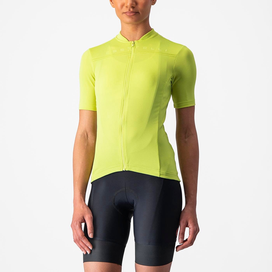 Maillot Castelli ANIMA 4 Femme Vert Clair | ATWKH-8059