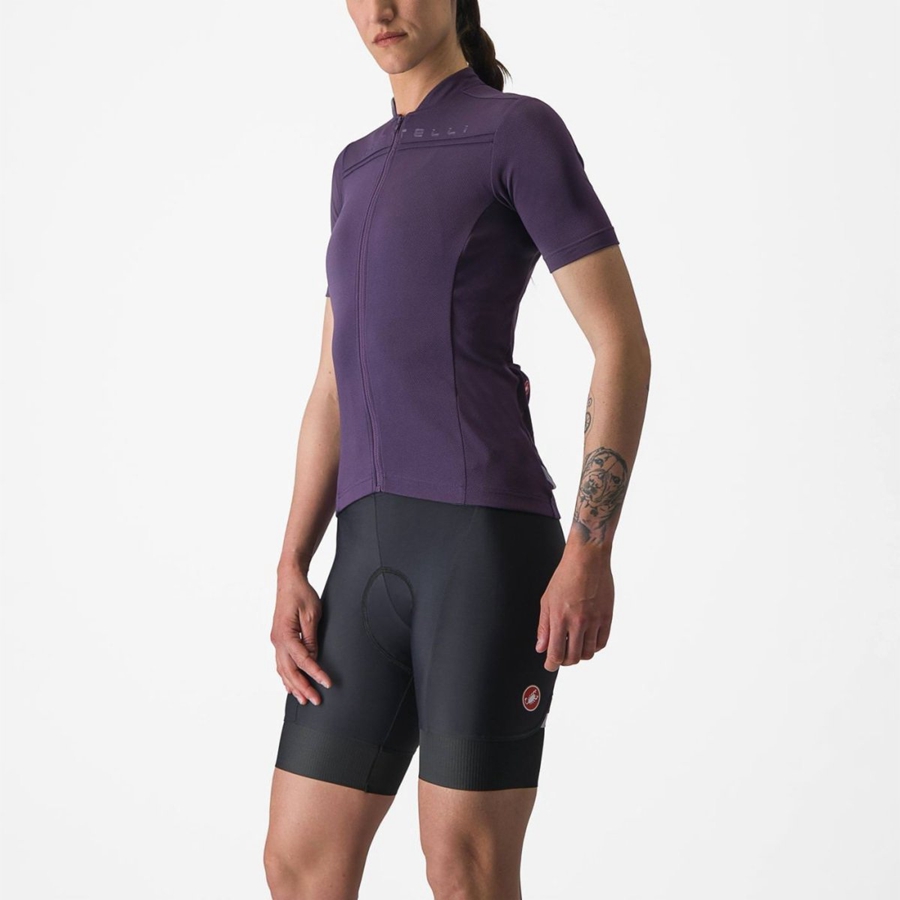 Maillot Castelli ANIMA 4 Femme Violette | IDWFA-6739