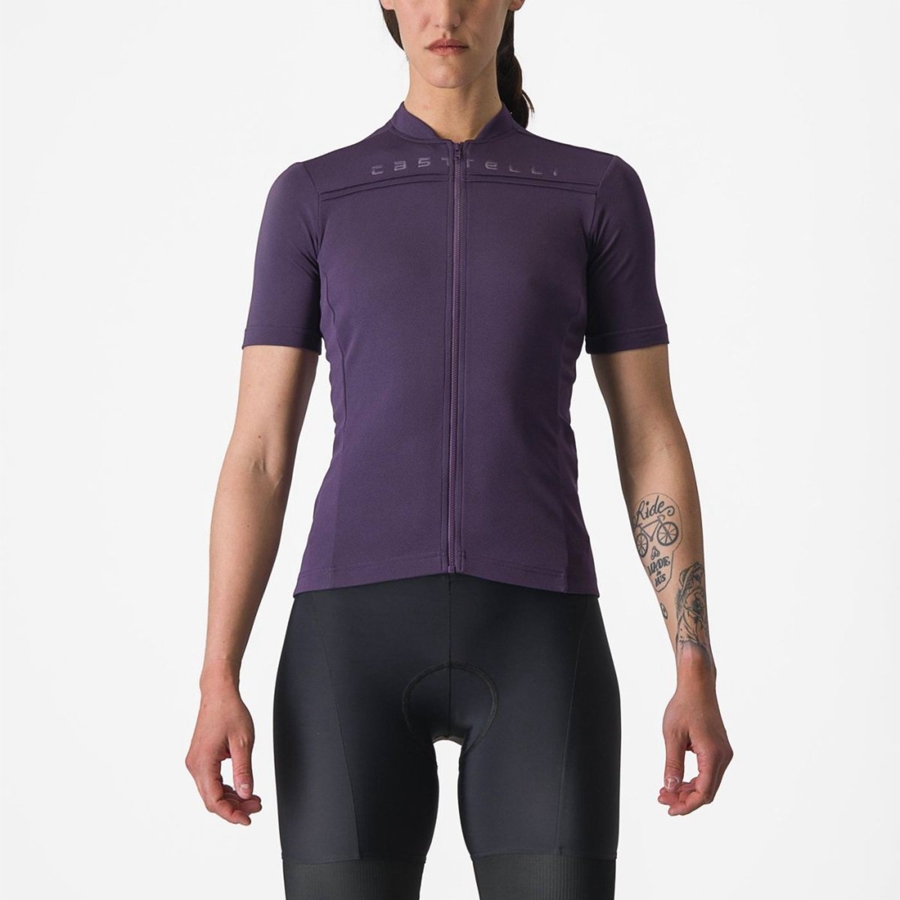 Maillot Castelli ANIMA 4 Femme Violette | IDWFA-6739