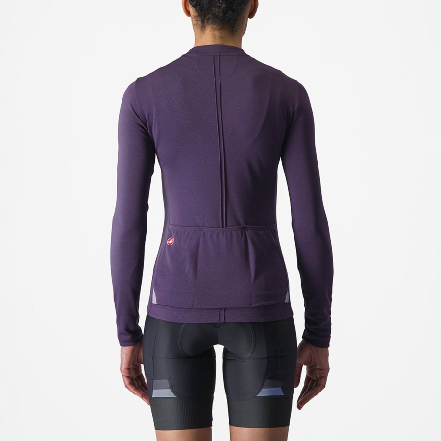 Maillot Castelli ANIMA 4 LONG SLEEVE Femme Violette | LBTYN-9624