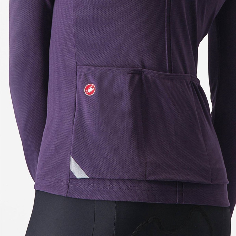 Maillot Castelli ANIMA 4 LONG SLEEVE Femme Violette | LBTYN-9624