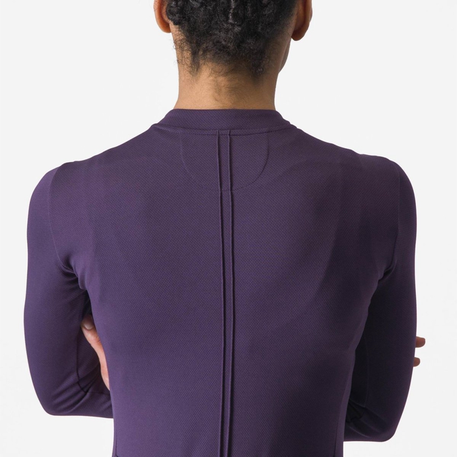 Maillot Castelli ANIMA 4 LONG SLEEVE Femme Violette | LBTYN-9624