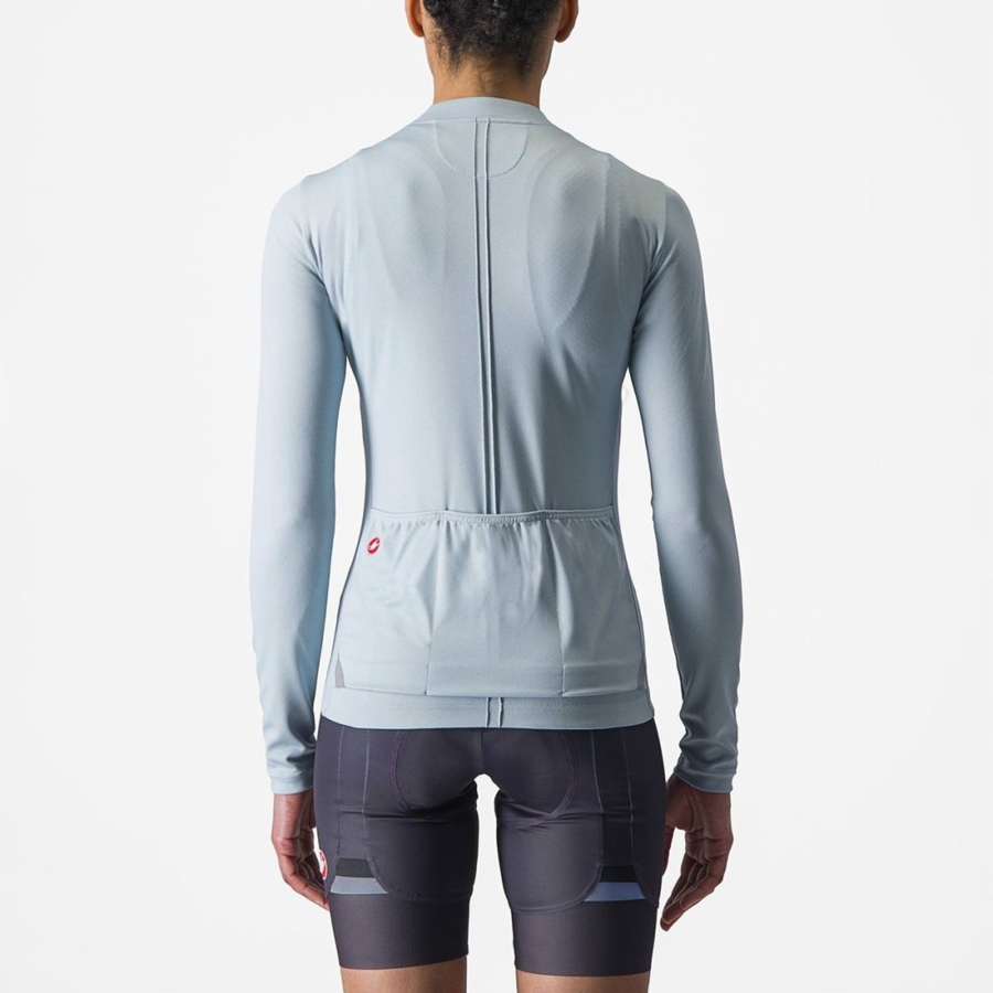 Maillot Castelli ANIMA 4 LONG SLEEVE Femme Bleu | CGZYW-0587