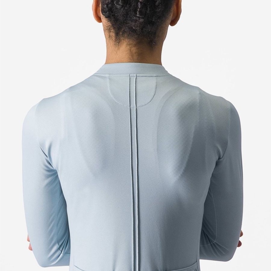 Maillot Castelli ANIMA 4 LONG SLEEVE Femme Bleu | CGZYW-0587