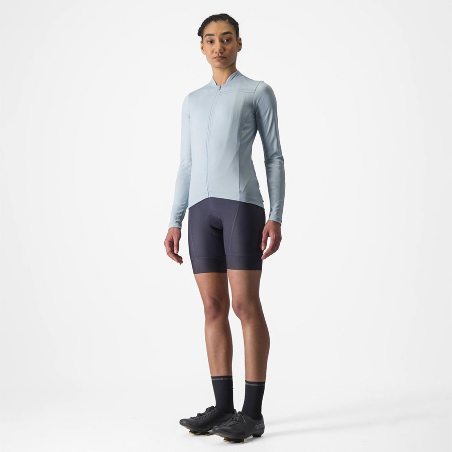 Maillot Castelli ANIMA 4 LONG SLEEVE Femme Bleu | CGZYW-0587