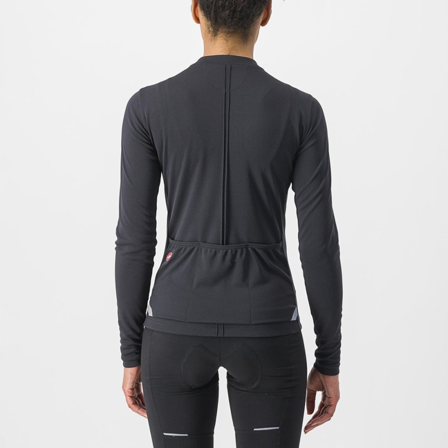 Maillot Castelli ANIMA 4 LONG SLEEVE Femme Noir | BQUDV-4360