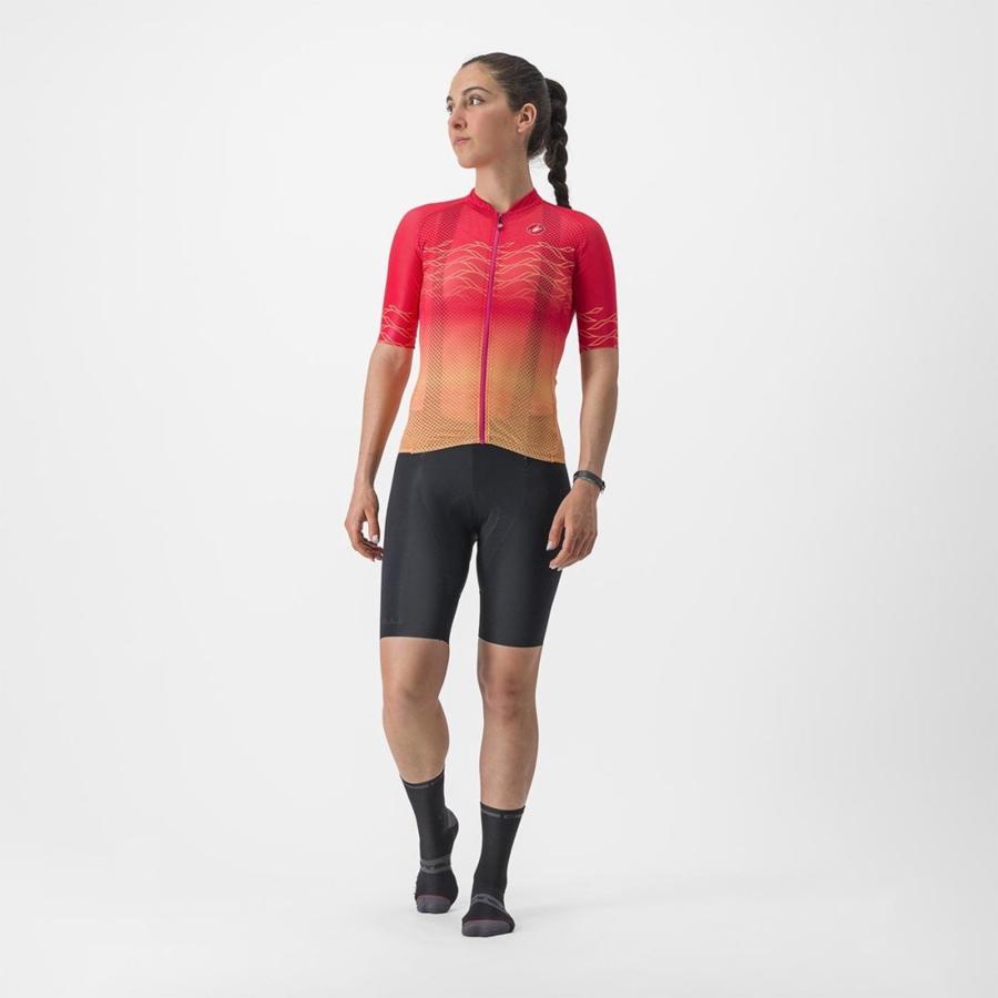 Maillot Castelli CLIMBER'S 2.0 W Femme Orange | KJIAN-6397