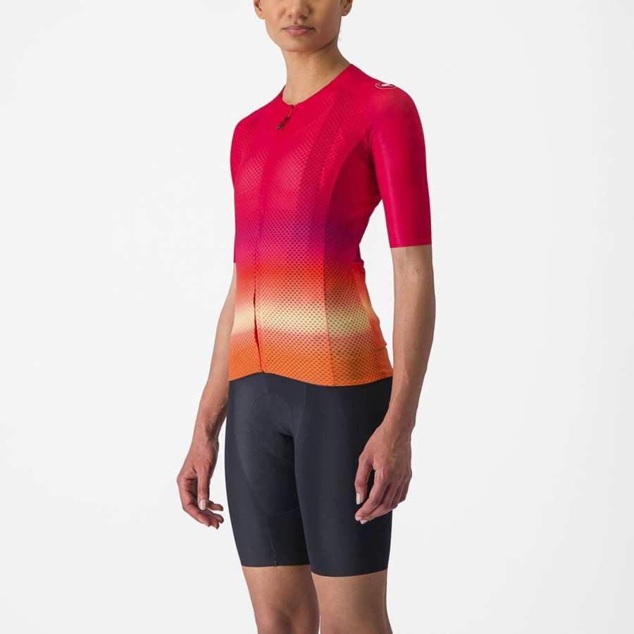 Maillot Castelli CLIMBER'S 4.0 W Femme Rose | NUCJD-7135