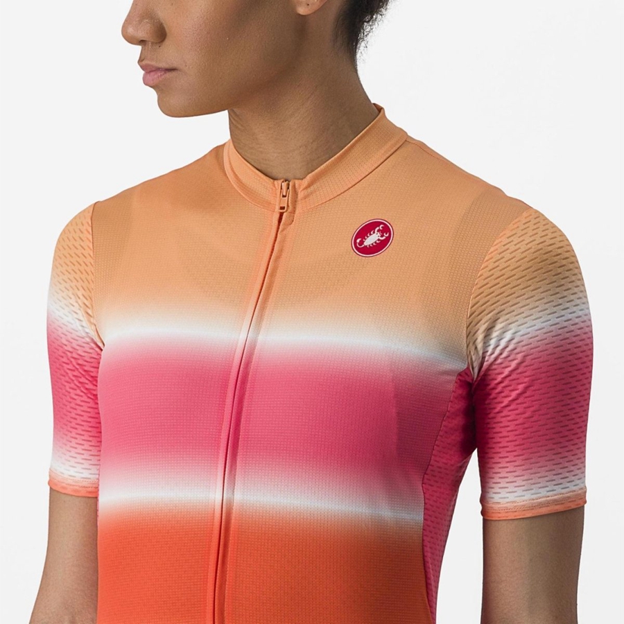 Maillot Castelli DOLCE Femme Orange | XRAIW-2549