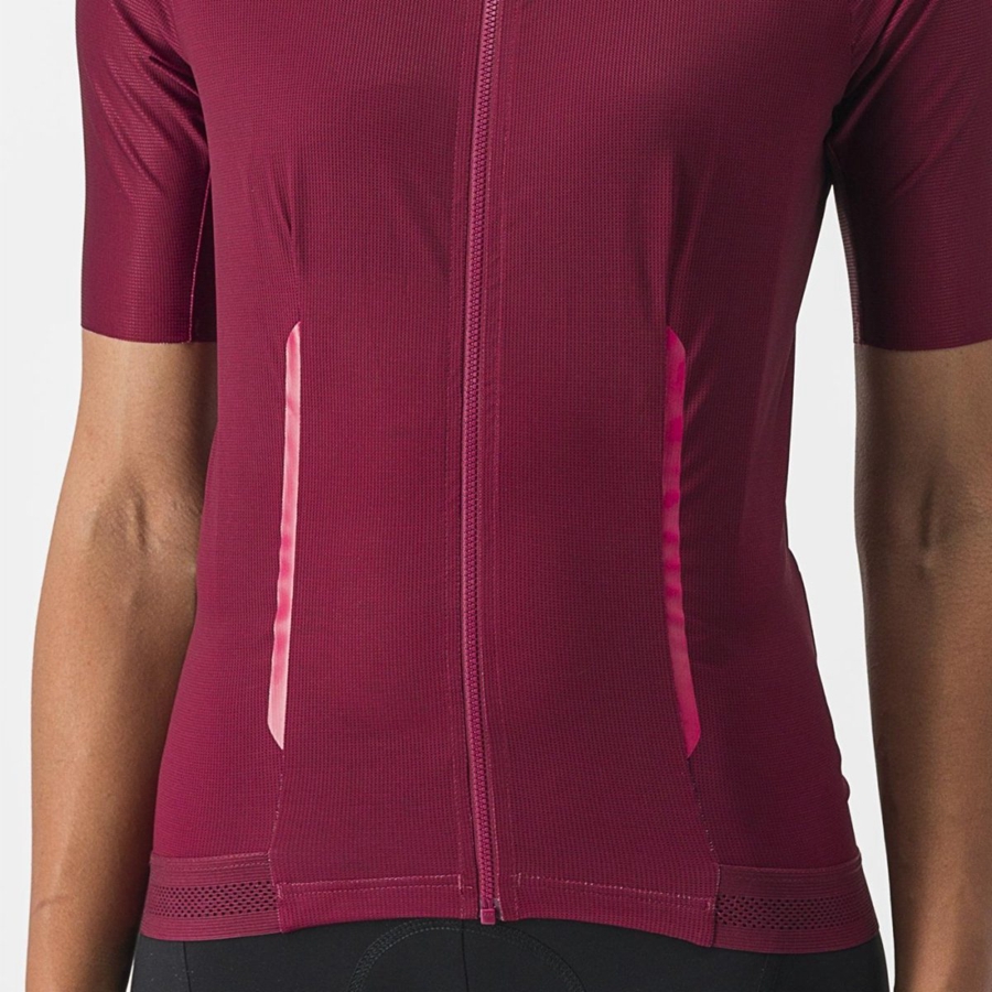 Maillot Castelli ENDURANCE W Femme Bordeaux | CQYZA-1867