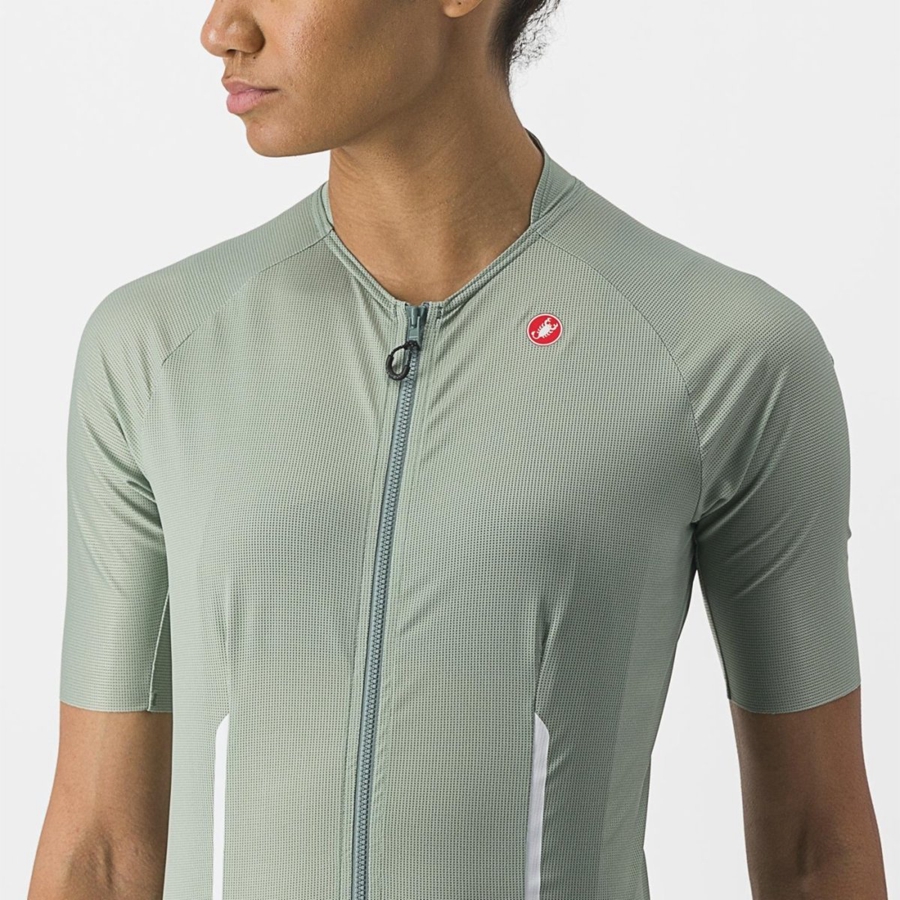 Maillot Castelli ENDURANCE W Femme Vert | YUQPT-3982