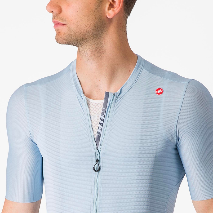 Maillot Castelli ESPRESSO Homme Bleu Bleu | TISPB-7185