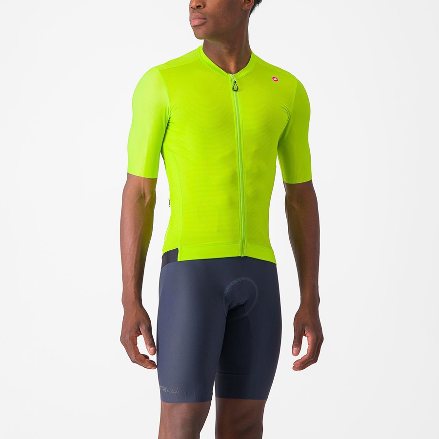 Maillot Castelli ESPRESSO Homme Vert Clair Vert Foncé | RDSPT-7238