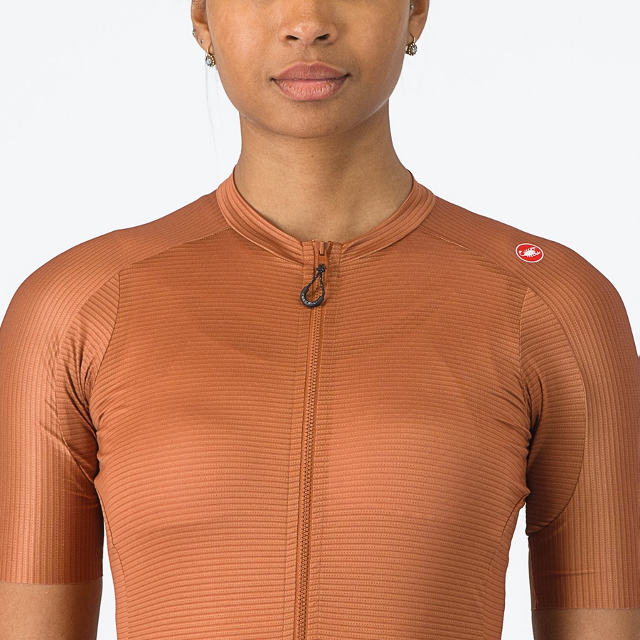 Maillot Castelli ESPRESSO W Femme Beige Grise Foncé | ZGTJC-7914