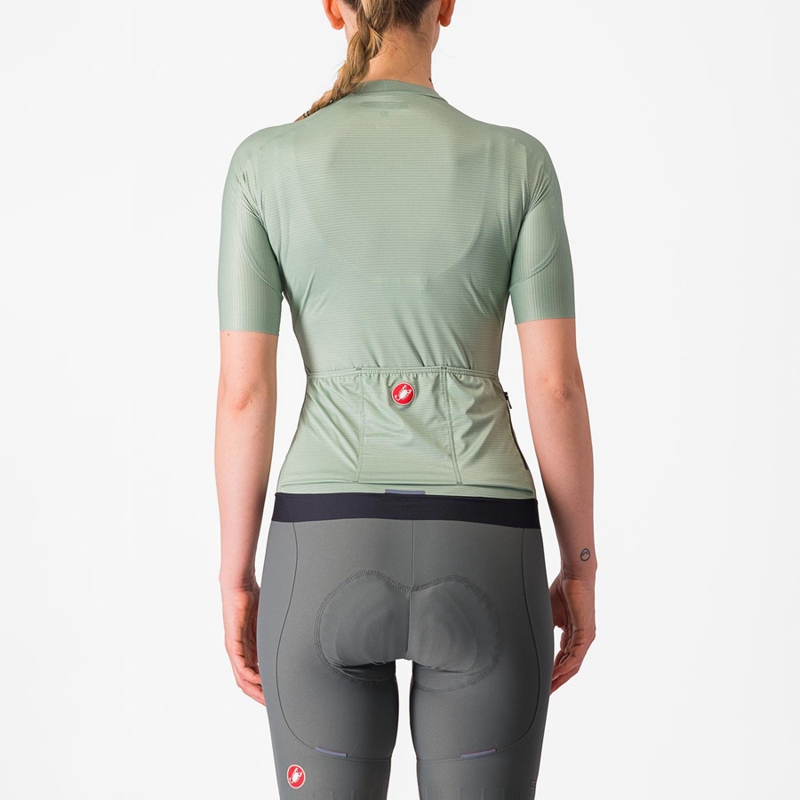 Maillot Castelli ESPRESSO W Femme Vert Vert Foncé | EMIKB-9761