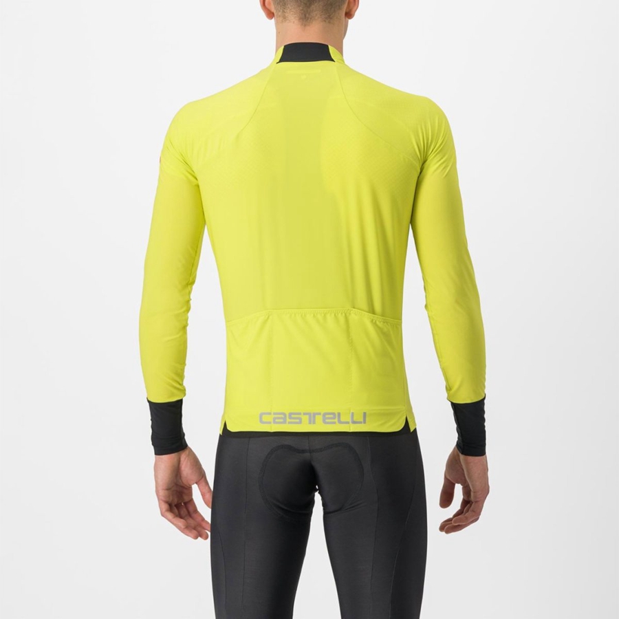 Maillot Castelli FLIGHT AIR Homme Jaune | DQIWK-5326