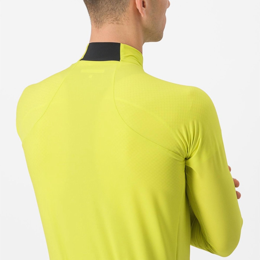 Maillot Castelli FLIGHT AIR Homme Jaune | DQIWK-5326