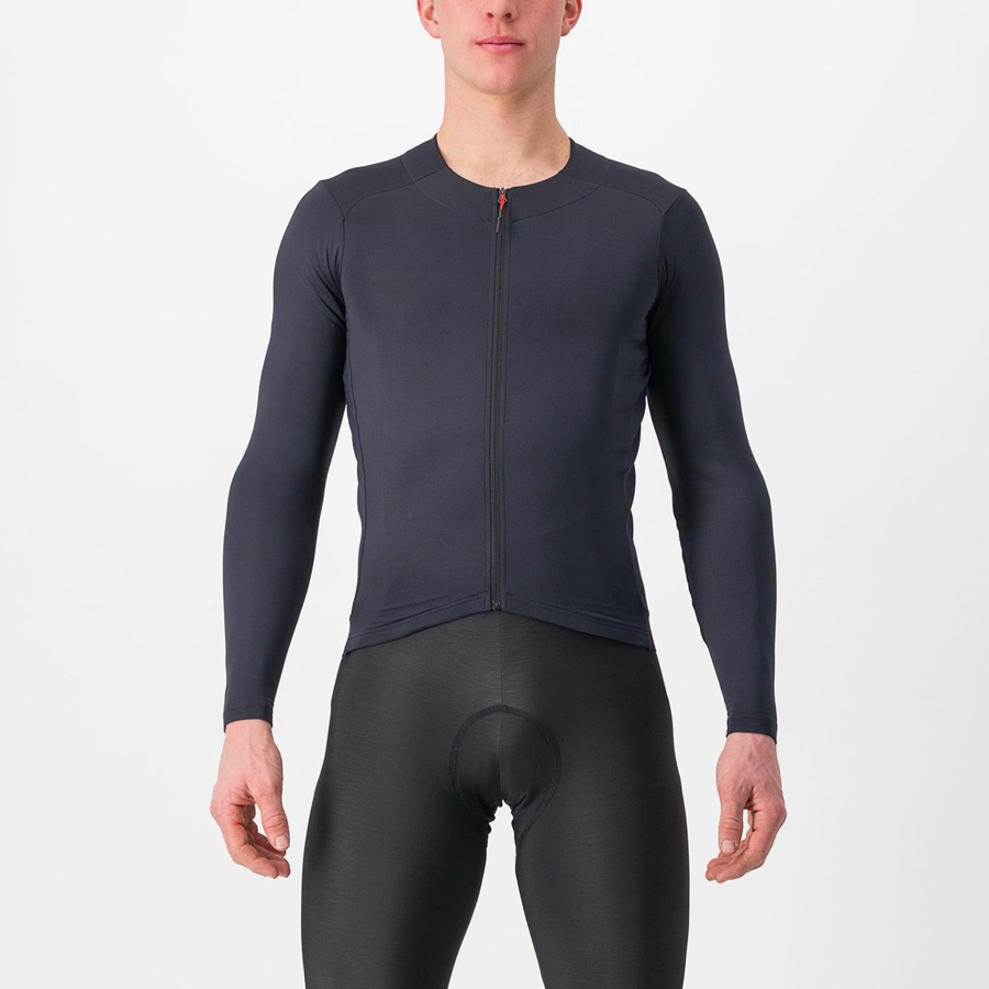 Maillot Castelli FLY LS Homme Noir | PMUCS-4950