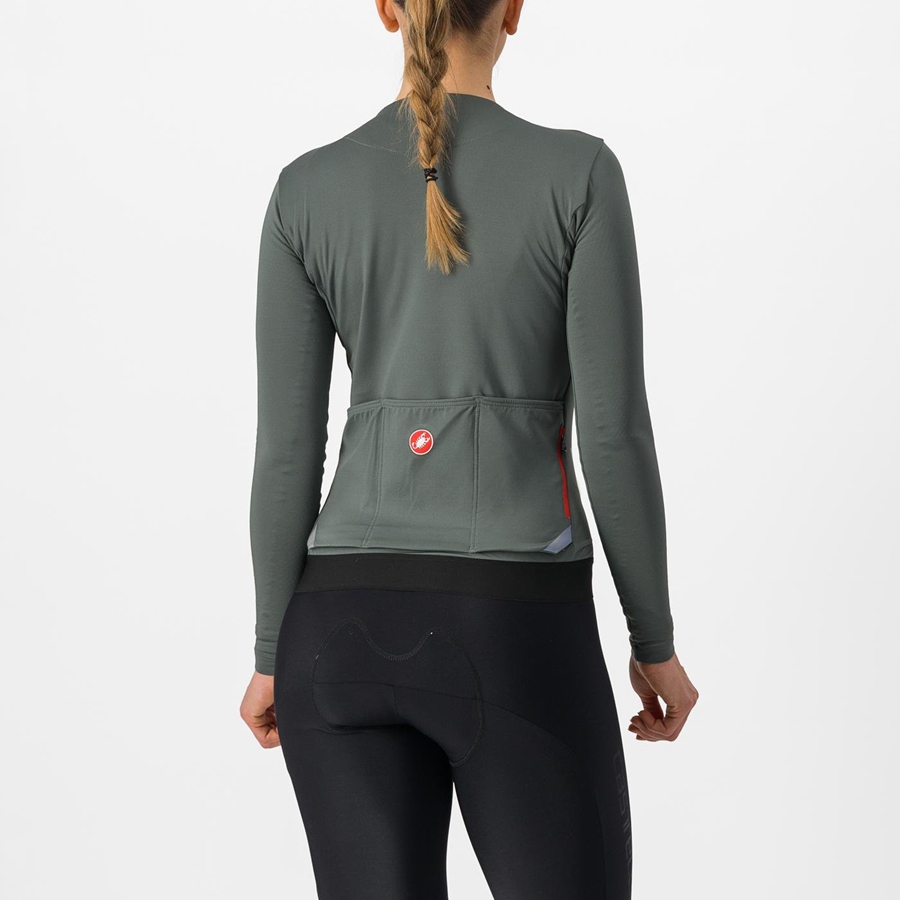 Maillot Castelli FLY LS W Femme Grise | STQRL-2137