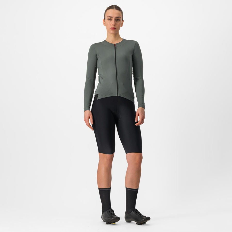 Maillot Castelli FLY LS W Femme Grise | STQRL-2137