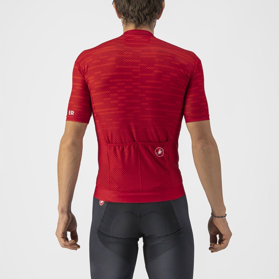 Maillot Castelli INSIDER Homme Rouge Foncé | RDWKP-2015