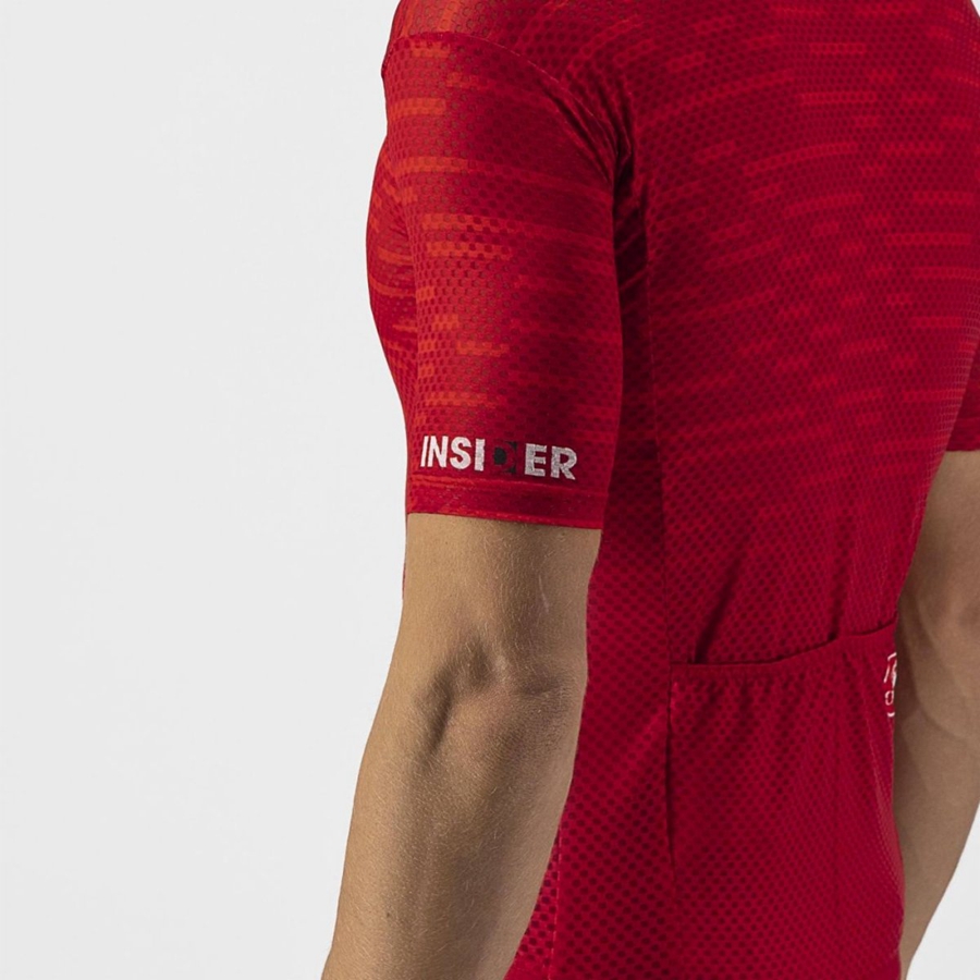 Maillot Castelli INSIDER Homme Rouge Foncé | RDWKP-2015