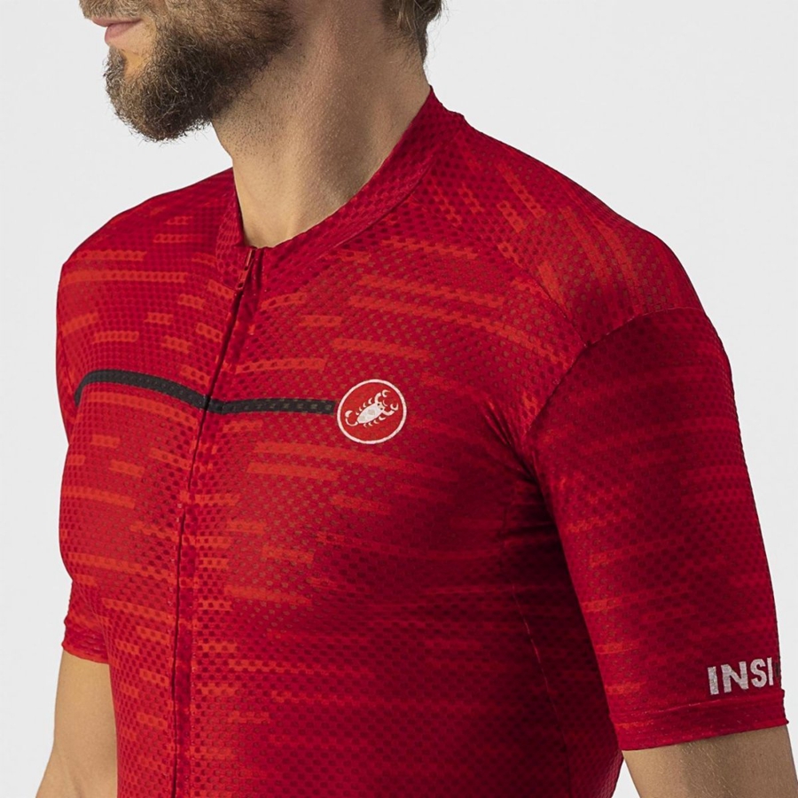 Maillot Castelli INSIDER Homme Rouge Foncé | RDWKP-2015