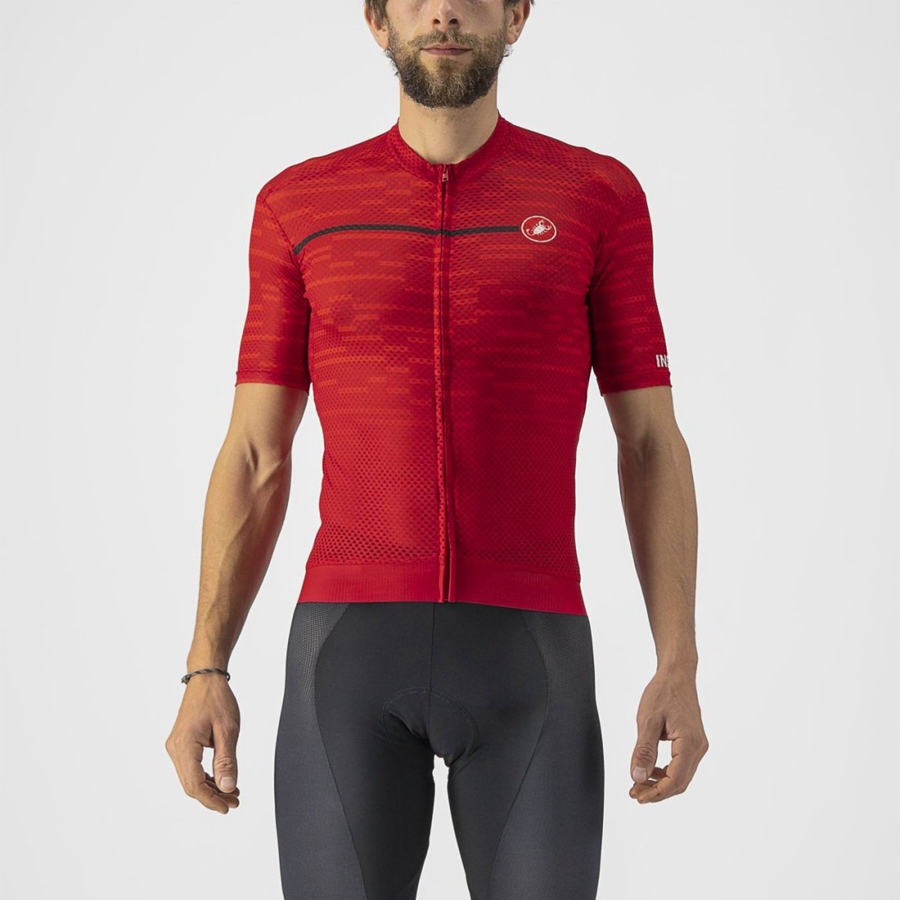 Maillot Castelli INSIDER Homme Rouge Foncé | RDWKP-2015