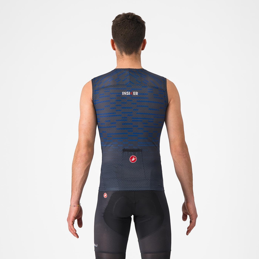 Maillot Castelli INSIDER SLEEVELESS Homme Bleu | USZFA-5867