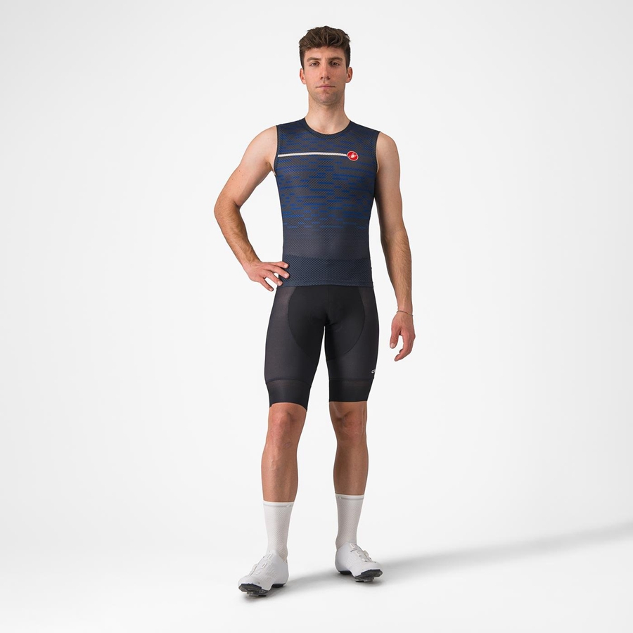 Maillot Castelli INSIDER SLEEVELESS Homme Bleu | USZFA-5867