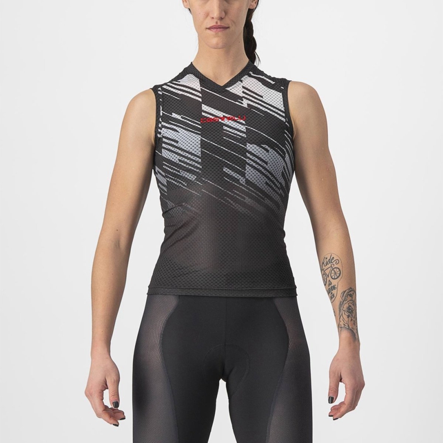 Maillot Castelli INSIDER W SLEEVELESS Femme Noir | WFXKQ-8216