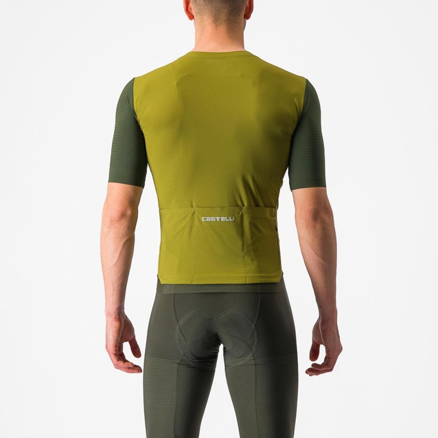 Maillot Castelli PREMIO Homme Vert Vert Foncé | NERWP-5276