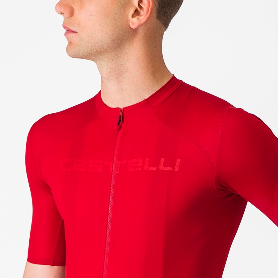 Maillot Castelli PROLOGO LITE Homme Rouge | YAGFT-5034