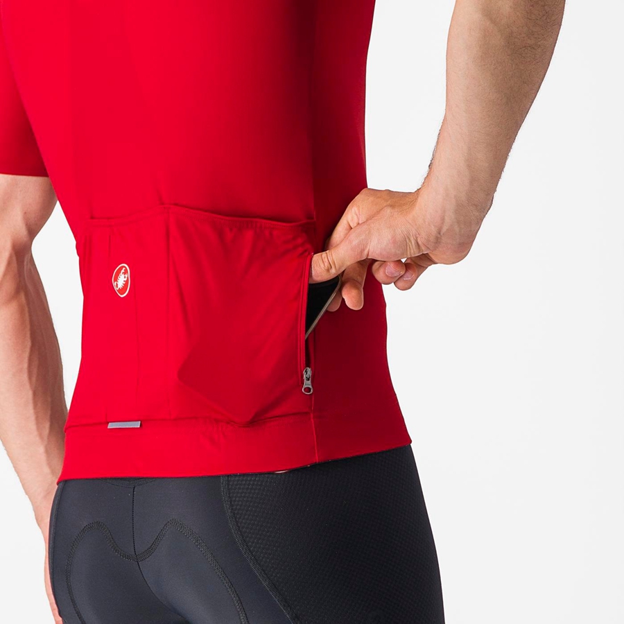 Maillot Castelli PROLOGO LITE Homme Rouge | YAGFT-5034