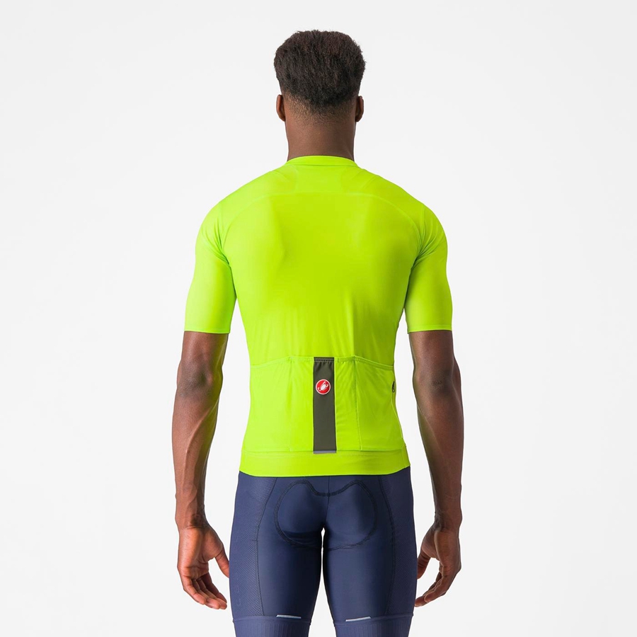 Maillot Castelli PROLOGO LITE Homme Vert Clair Vert Foncé | BSKGE-8719