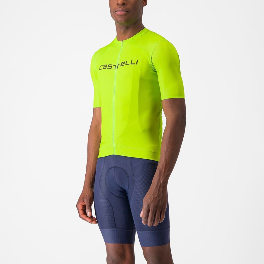 Maillot Castelli PROLOGO LITE Homme Vert Clair Vert Foncé | BSKGE-8719