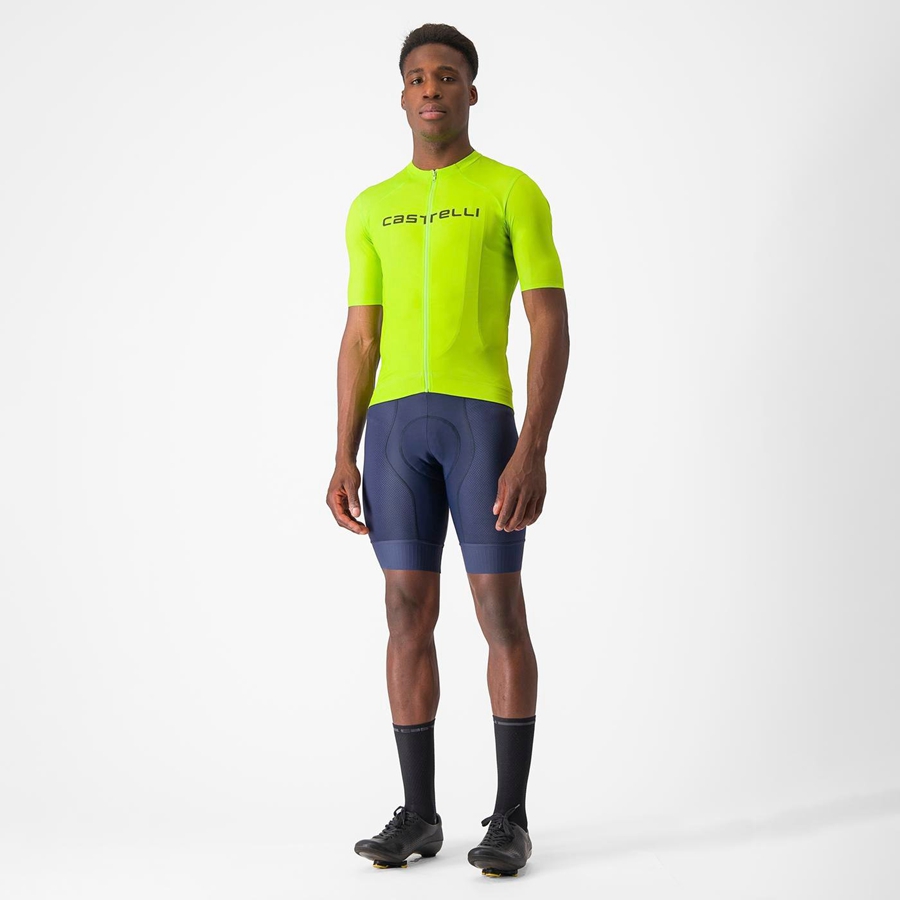 Maillot Castelli PROLOGO LITE Homme Vert Clair Vert Foncé | BSKGE-8719