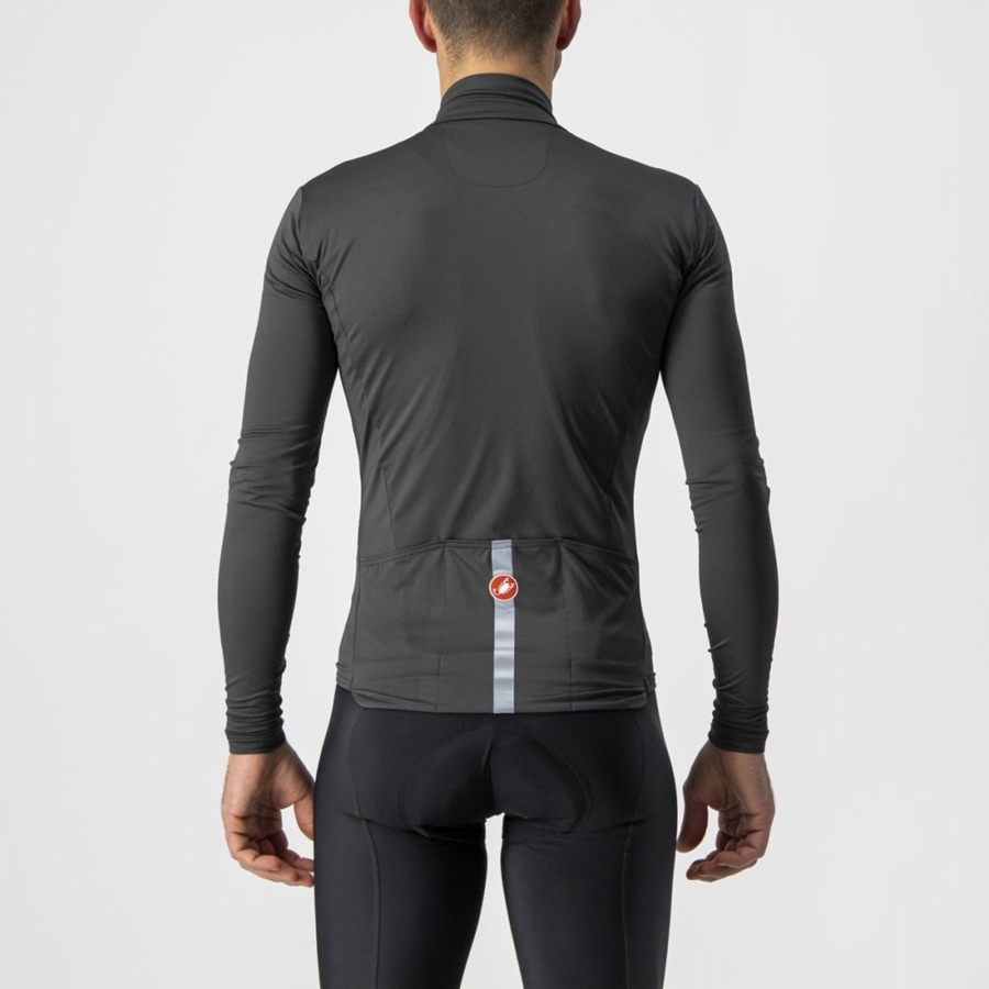 Maillot Castelli PRO THERMAL MID LS Homme Grise Foncé | DVZST-5834