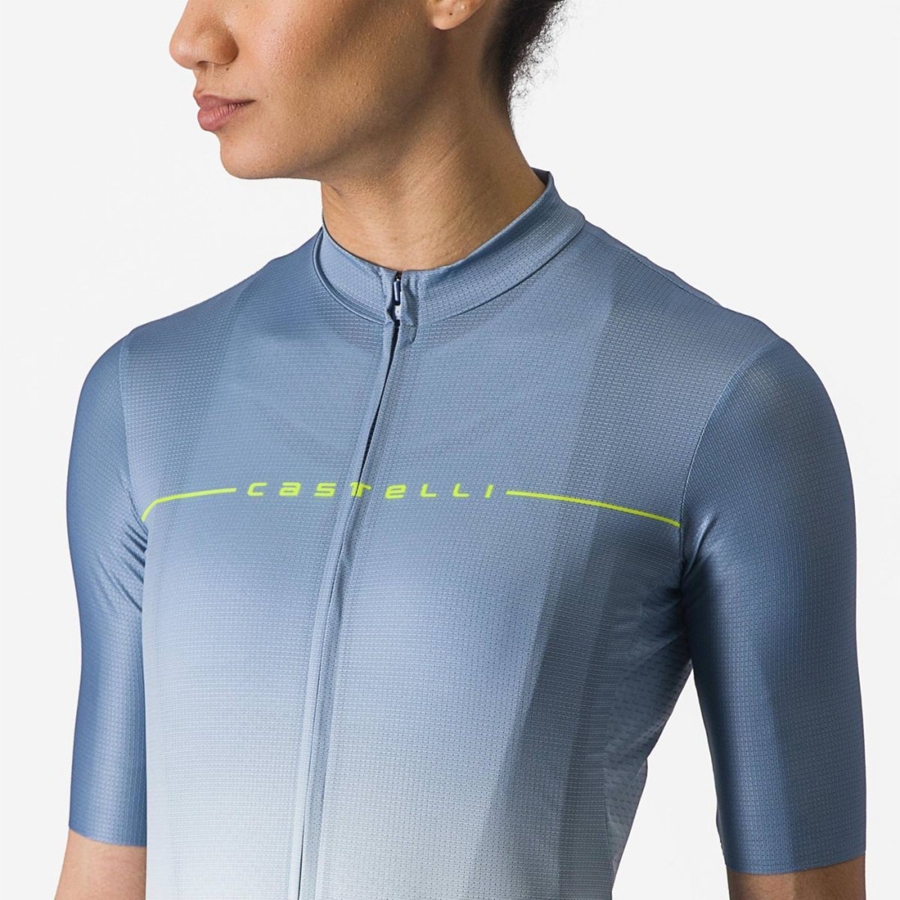 Maillot Castelli SALITA Femme Grise Bleu Bleu | JKABV-7209