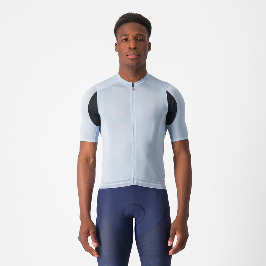 Maillot Castelli SUPERLEGGERA 3 Homme Bleu | ROHZG-0342