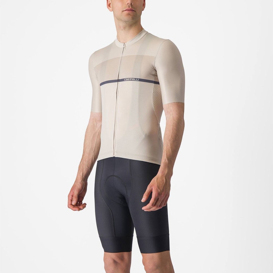 Maillot Castelli TRADIZIONE Homme Argent Bleu | DAHTM-3716