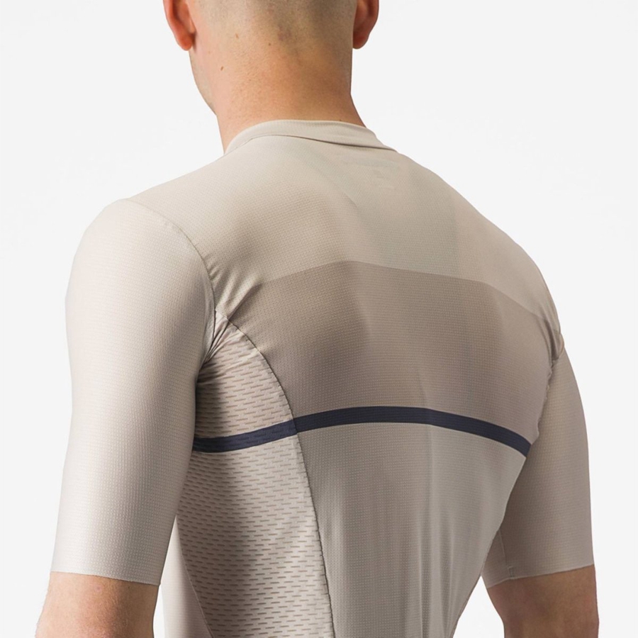 Maillot Castelli TRADIZIONE Homme Argent Bleu | DAHTM-3716